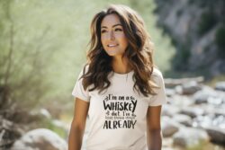 Women's Whiskey Diet Crewneck Tee