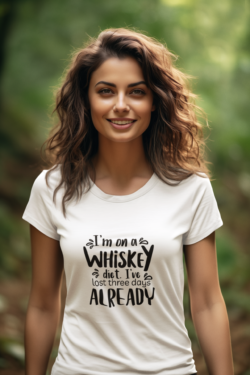 Women's Whiskey Diet Crewneck Tee 2